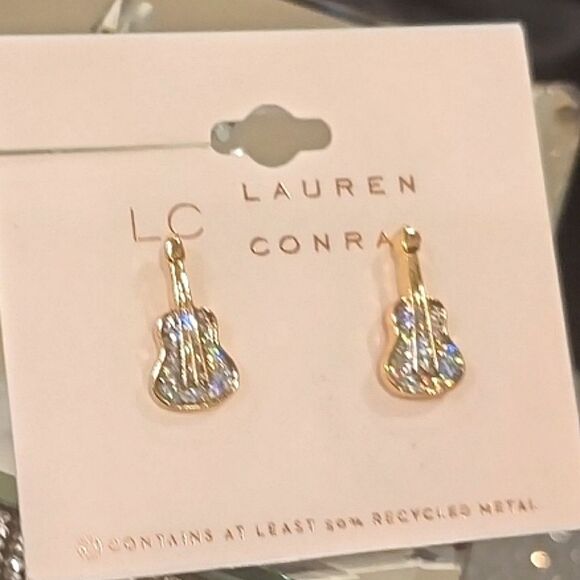 LC Lauren Conrad Guitar Earrings - Picture 3 of 4